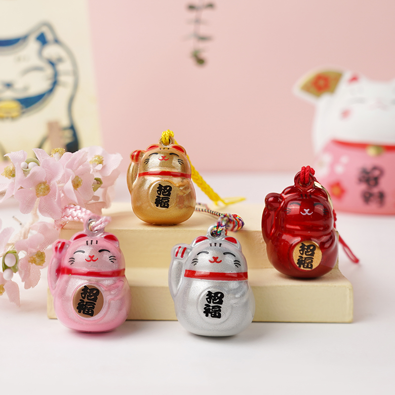 游器物招福猫水音铃挂件