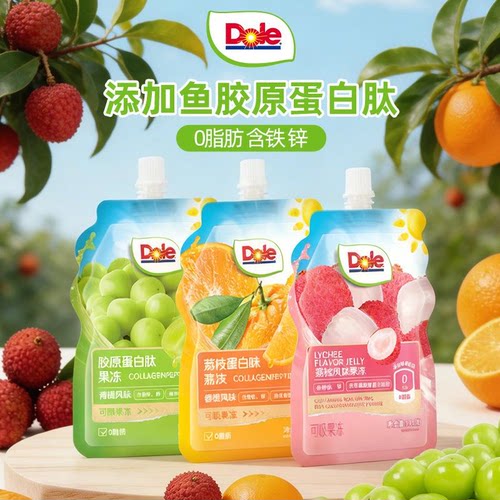 DOLE都乐可吸果冻150g含铁锌