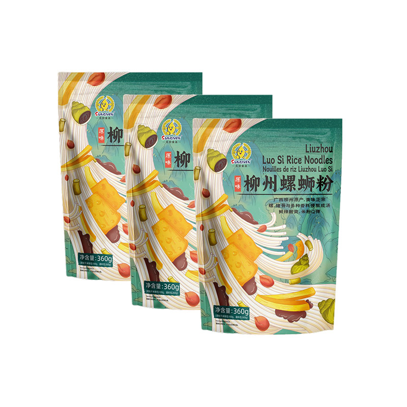 【3袋】元初食品柳州螺蛳粉360g*3袋 鲜辣酸爽正宗广西米粉螺丝粉,粮油调味/速食/干货/烘焙,螺蛳粉,淘宝优惠券,粉丝福利购,淘宝优惠卷