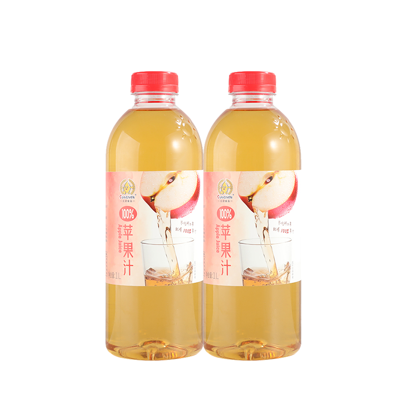 元初食品100%苹果汁1L*2