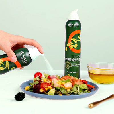 橙子快跑特级初榨喷雾橄榄油进口低食用油喷雾油健身餐卡脂沙拉
