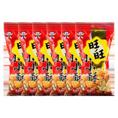 旺旺膨化小小酥办公室60g*6包休闲解馋儿童零食膨化食品