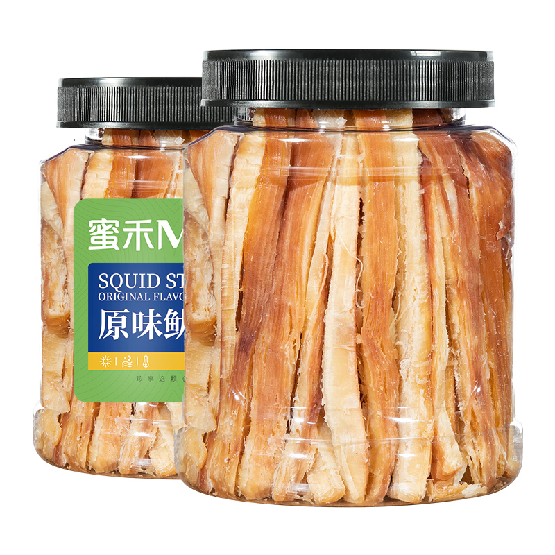 蜜禾炭烤香辣鱿鱼条手撕网红即食鱿鱼丝片海味休闲儿童孕妇小零食