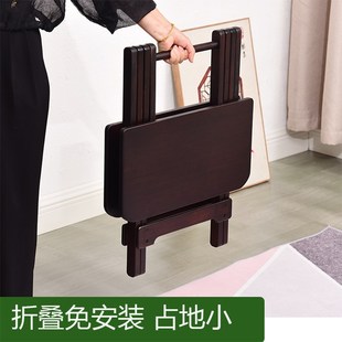 小户型餐桌户外露营桌子阳台休闲简易茶几免安装 折叠桌家用便携式