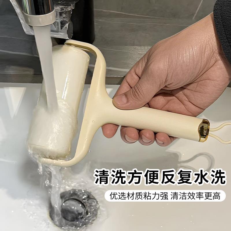 水洗粘毛器衣物滚筒粘毛器去毛黏毛器宠物灰尘粘毛滚筒毛发除毛器