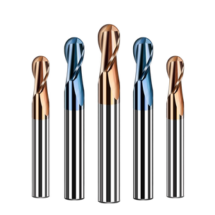 钢用球刀铣刀钨钢数控加工中心刀具70度65度双刃硬质合金球头铣刀