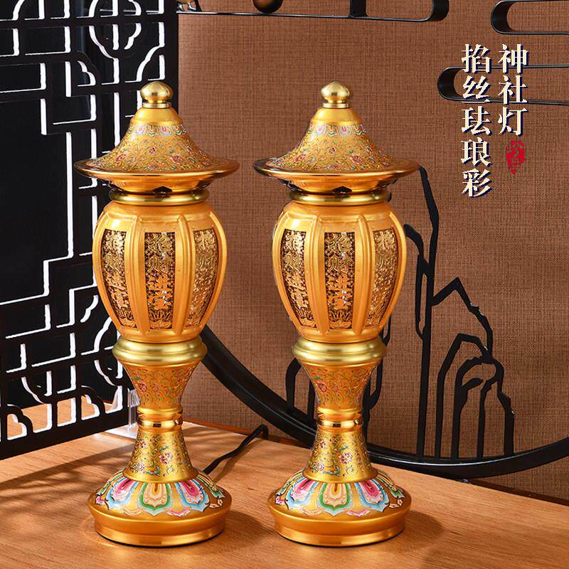 家用合金led佛供灯菩萨长明灯供佛关公招财神爷佛前供灯插电一对