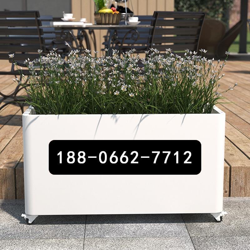 花箱户外花坛成品花槽咖啡厅外摆围栏隔断铁艺花盆花池定制不锈钢