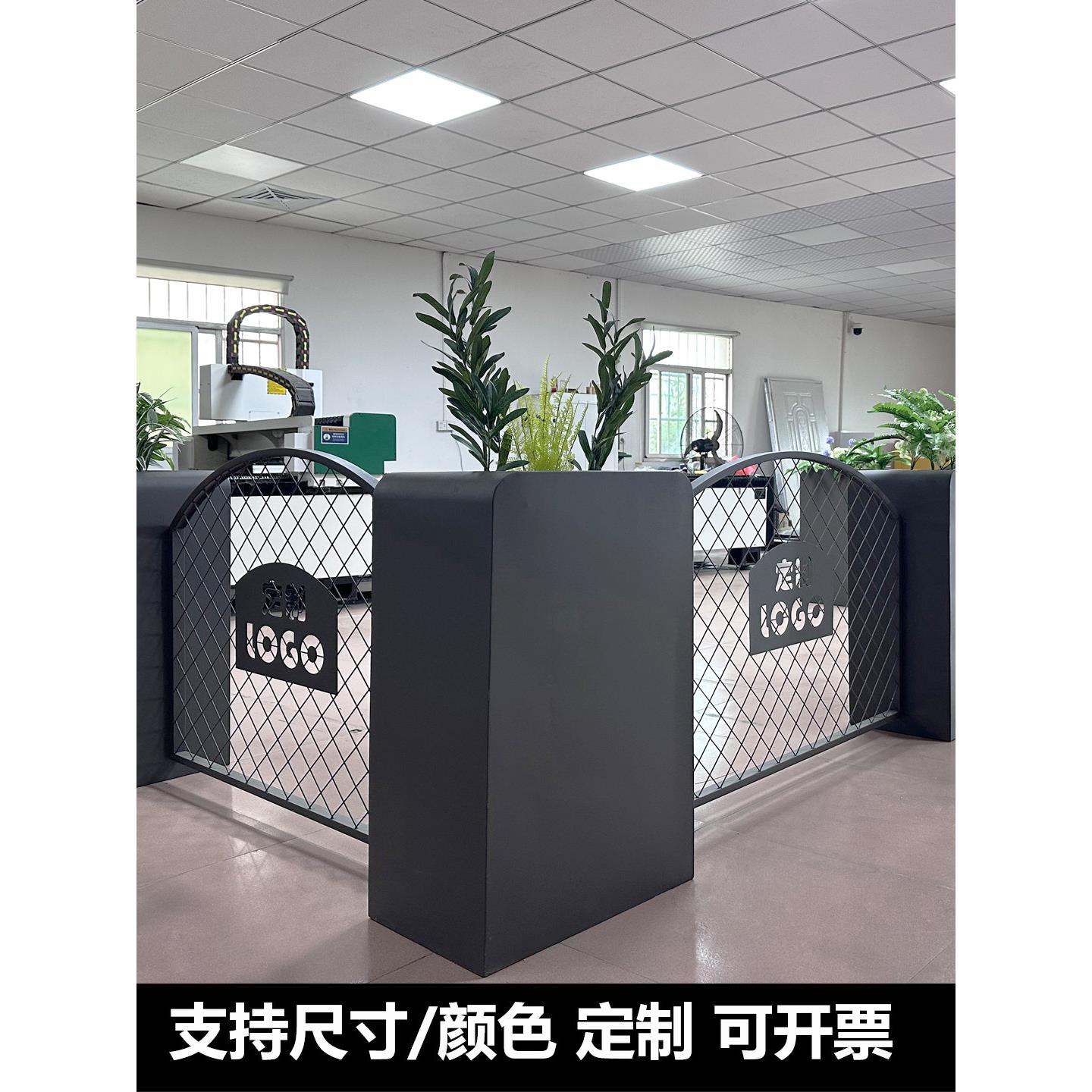 户外不锈钢花箱可开门围栏组合商业街外摆隔断花池箱成品花坛定制