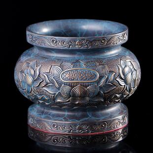 圆通佛具用品大全家用佛前五供香炉供佛灯供水杯佛堂铜供具套装