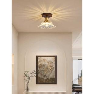 走廊灯Wabi 中世纪实木玻璃胡桃色入口大厅灯可达豪华全 Sabi风格