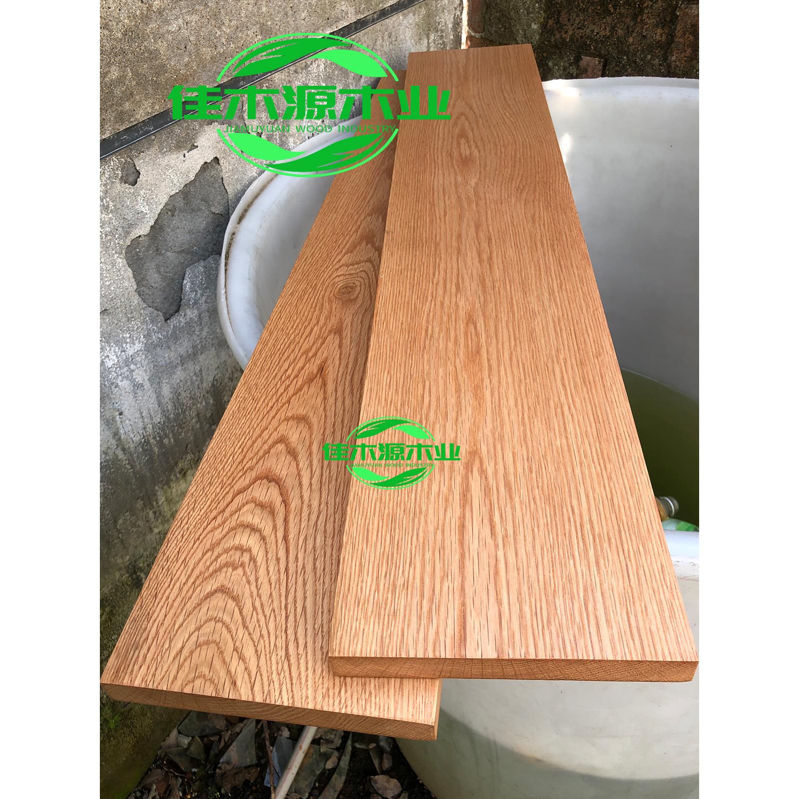 北美红白橡木木方木料木条木板板材定制实木桌面隔断窗楼梯踏步板