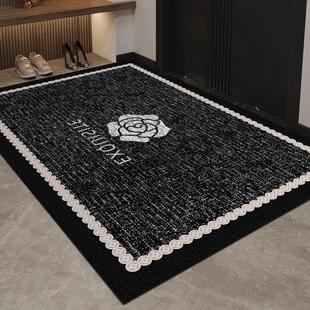 小香风进门地垫入户门垫轻奢PVC皮革免洗可擦高级感门口玄关脚垫