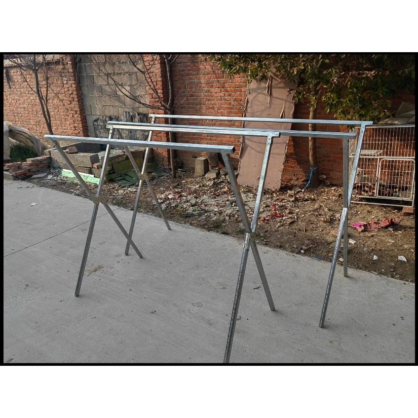 加厚1.5米双杆晾衣架落地式夜市摆摊挂衣服架折叠室外衣架便携式