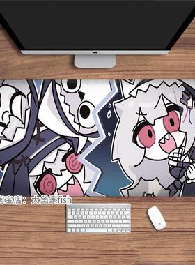 Arknights返回幽灵鲨鱼鼠标垫大桌子垫键盘垫锁定鼠标垫防滑