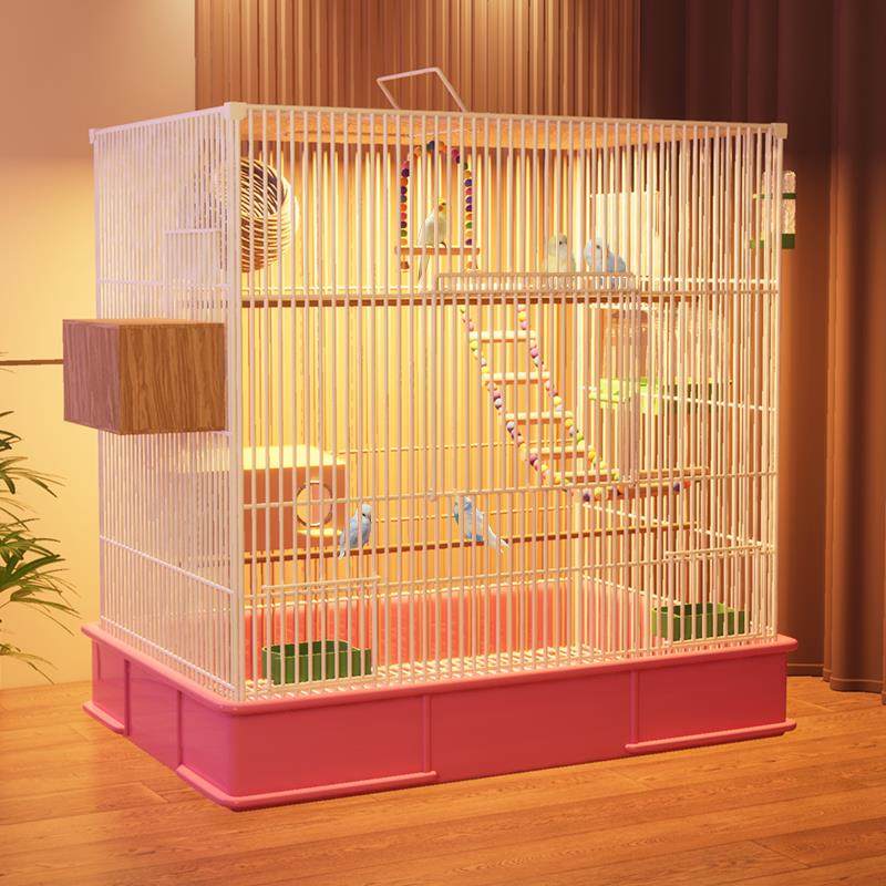 鸟笼鹦鹉笼子家用大号虎皮玄凤牡丹八哥专用新型豪华别墅带繁殖箱