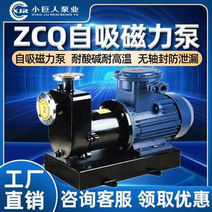 ZCQ不锈钢自吸磁力驱动泵304耐酸碱高低温循环泵防爆化工泵厂家
