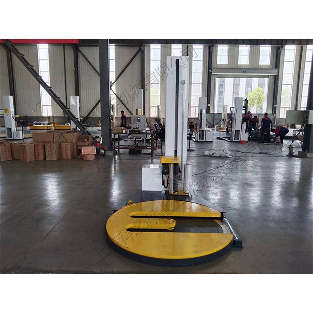 预拉型托盘缠绕机五金建材搬运自动打包机叉车型拉伸膜裹包机
