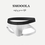 SMOOOLA男士个性双丁裤冰丝丁字内裤丁字