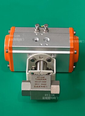 304不锈钢气动球阀高压316L丝口内螺纹液压球阀 Q611F-320P