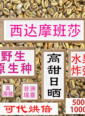 (咖啡生豆)西达摩班莎咖啡豆埃塞尔比亚西达摩咖啡豆进口咖啡豆