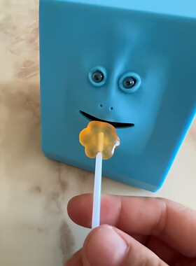 会动的脸智能感应存钱罐保险箱