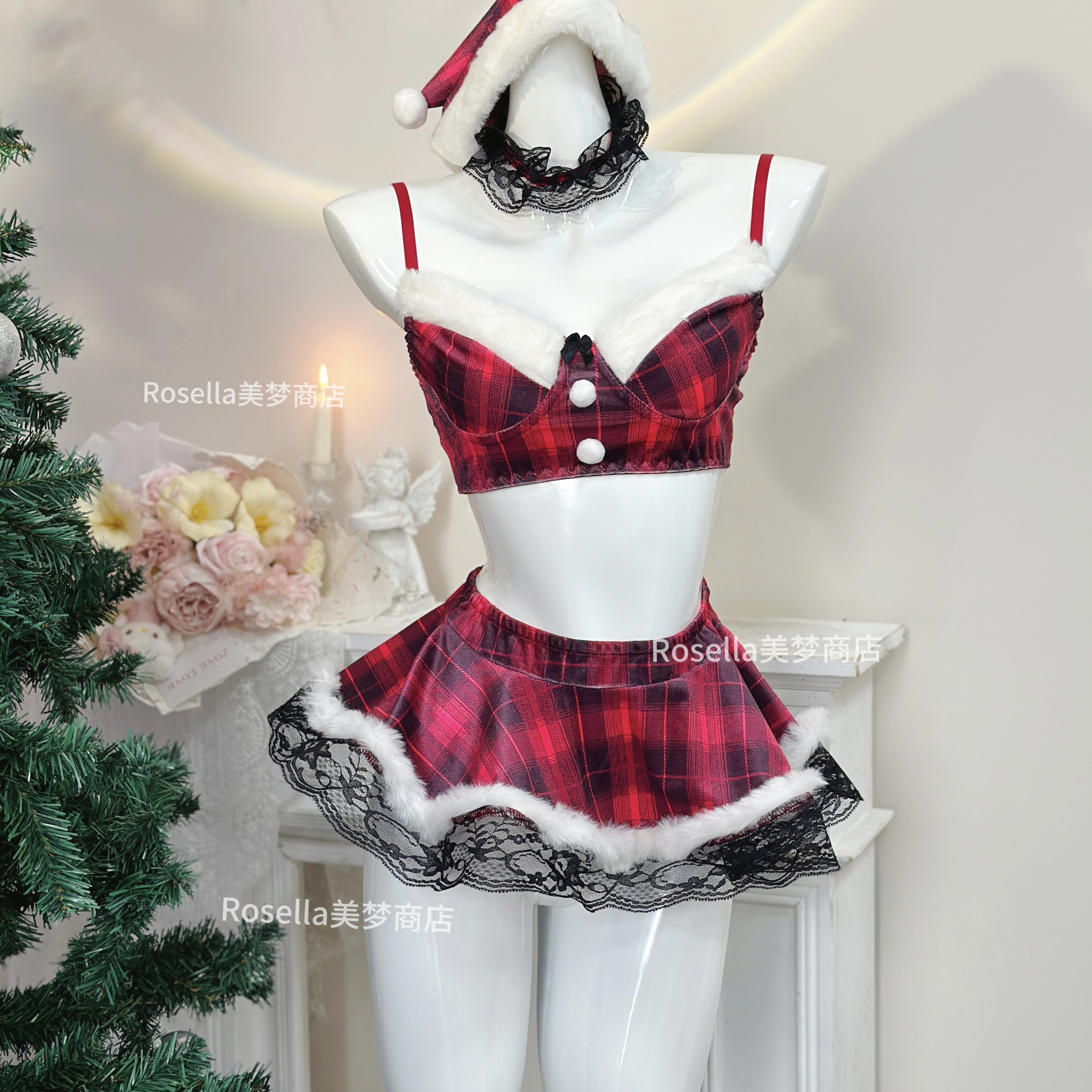 圣诞辣妹约会战袍千禧辣妹风