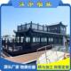 木船画舫公园大型双层钢质水上餐饮厅趸船彷古电动观光旅游表演船