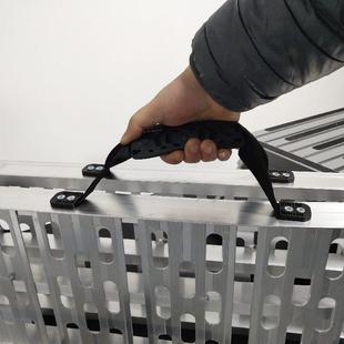 车坡道板折叠爬梯台阶上车跳板斜坡板钓台搭桥 摩托车铝合金拖车装