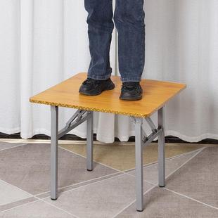 折叠桌60cm高 70cm高 可折叠小饭桌 家用 吃饭小桌子 方桌 小餐桌