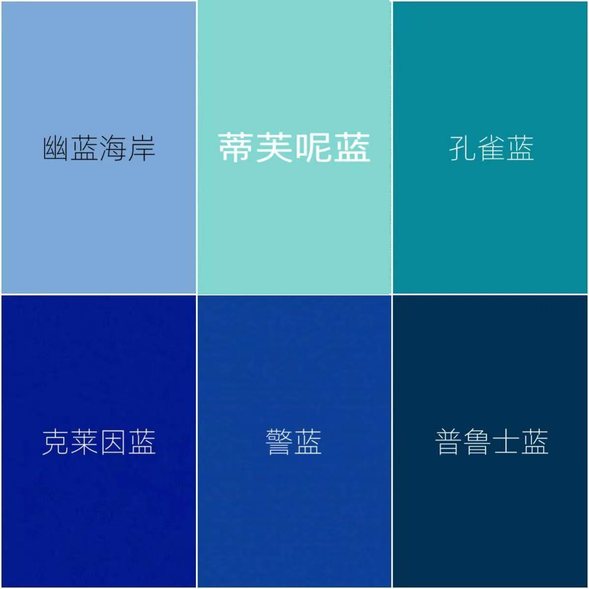 外墙警蓝色克莱因蓝提夫尼蓝普鲁士蓝色门头装修哑光防水防晒涂料