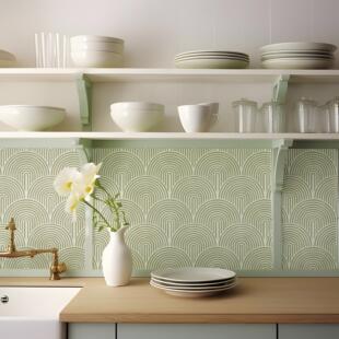 春日迟迟| 法式覆古瓷砖贴纸画 画自粘防水厨房遮丑补洞翻新贴纸