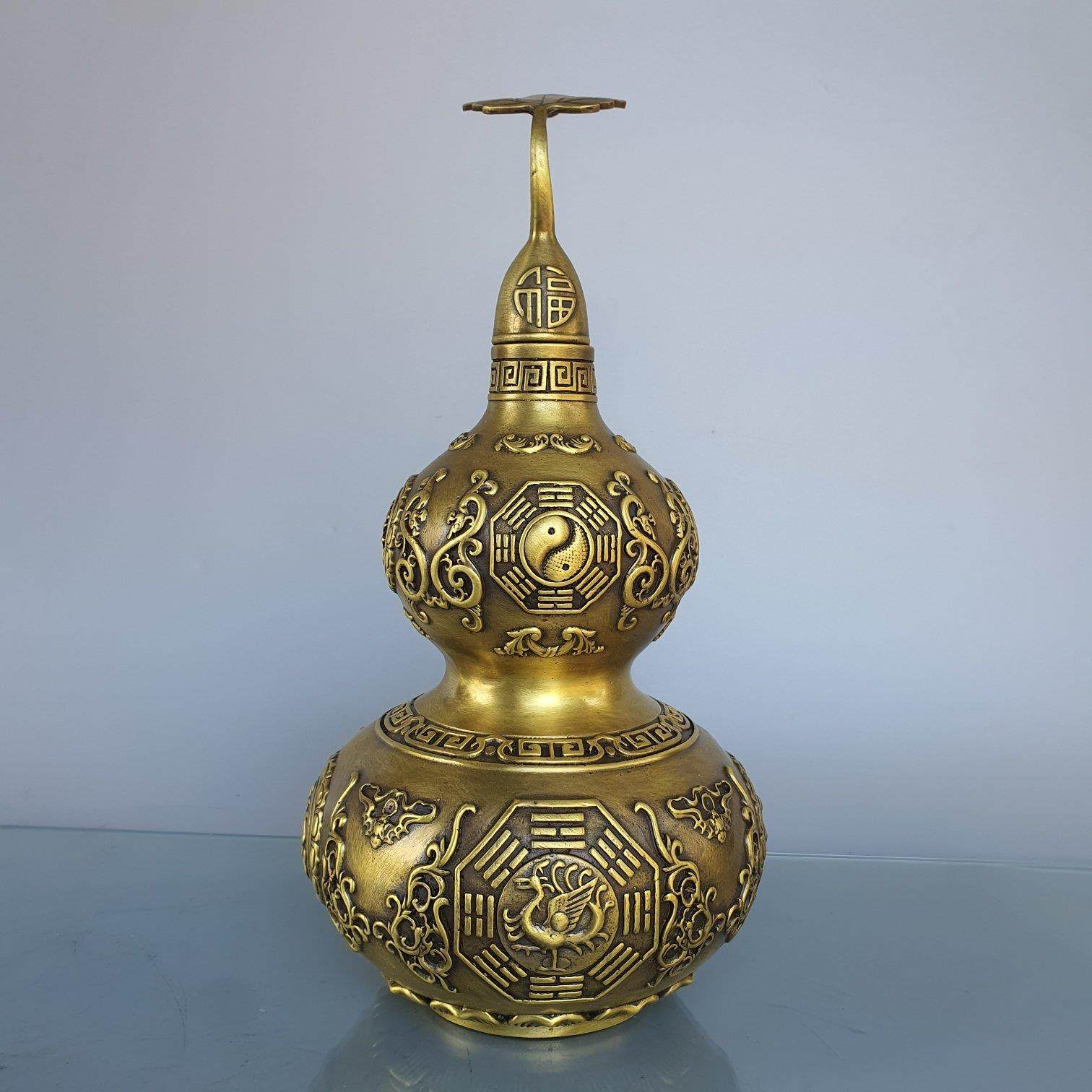 纯铜葫芦摆件铜百福开 口葫芦铜吉祥如意镇宅家居招财进宝工艺礼,家居饰品,装饰摆件,淘宝优惠券,粉丝福利购,淘宝优惠卷