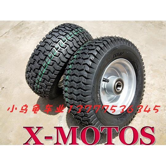 割草机轮胎6寸改装拖车轴承轮毂13x5.00-6 15x6.00-6带轴圈205204