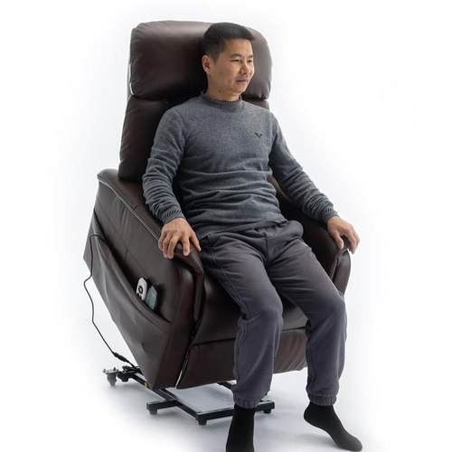 舒适电动助起站老人沙发按摩加热可推轮椅平躺单人双电机休闲躺椅