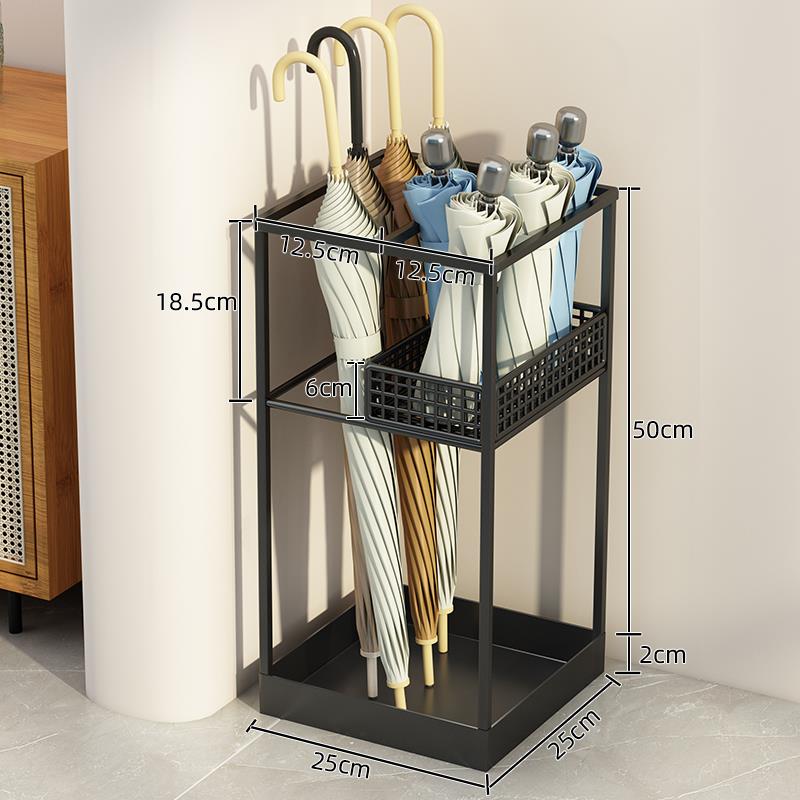 大容量雨伞收纳架家用门口雨伞筒伞桶放伞架子商用挂伞伞架置物架
