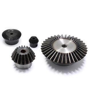 精密伞齿轮1:2速比到1比8速比90度传动锥齿轮0.5模0.8模1模2模3模