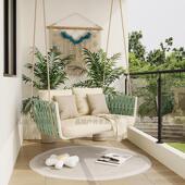 阳台吊篮户外庭院藤椅摇篮家用室内懒人鸟巢秋千休闲摇椅双人吊椅