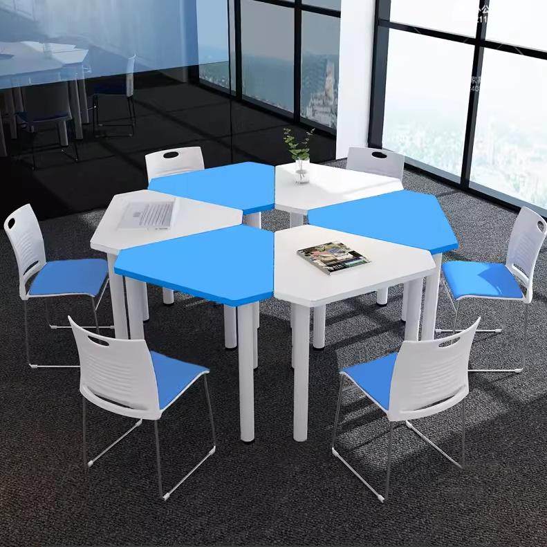 六角形小组活动桌图书馆阅览室艺术桌椅智能教室异形组合组合桌椅,商业/办公家具,课桌椅/学生桌椅,淘宝优惠券,粉丝福利购,淘宝优惠卷