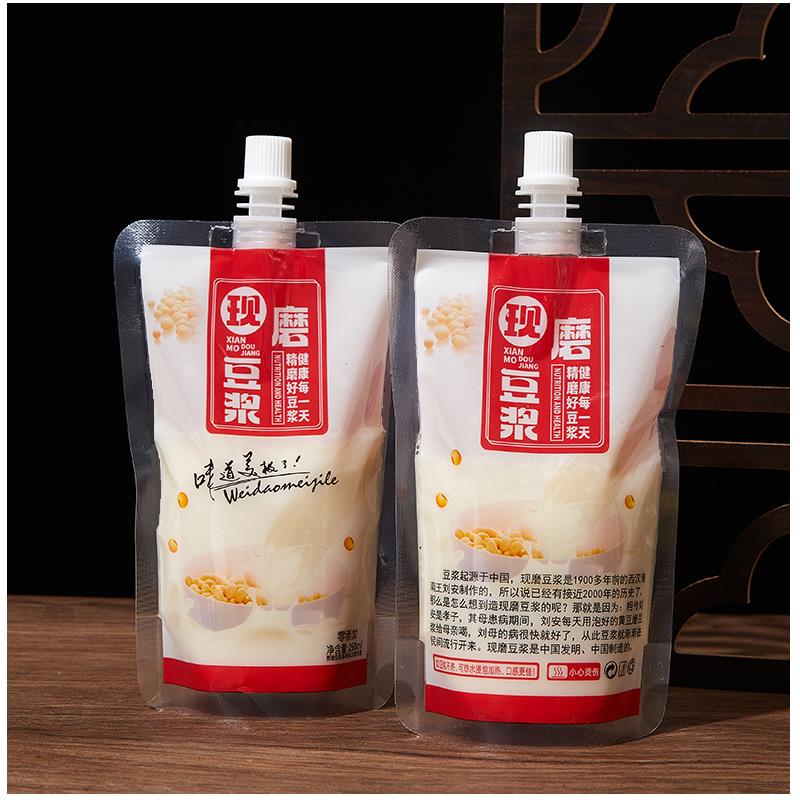 食品级豆浆袋商用一次性自立吸嘴袋豆浆打包专用袋子商用