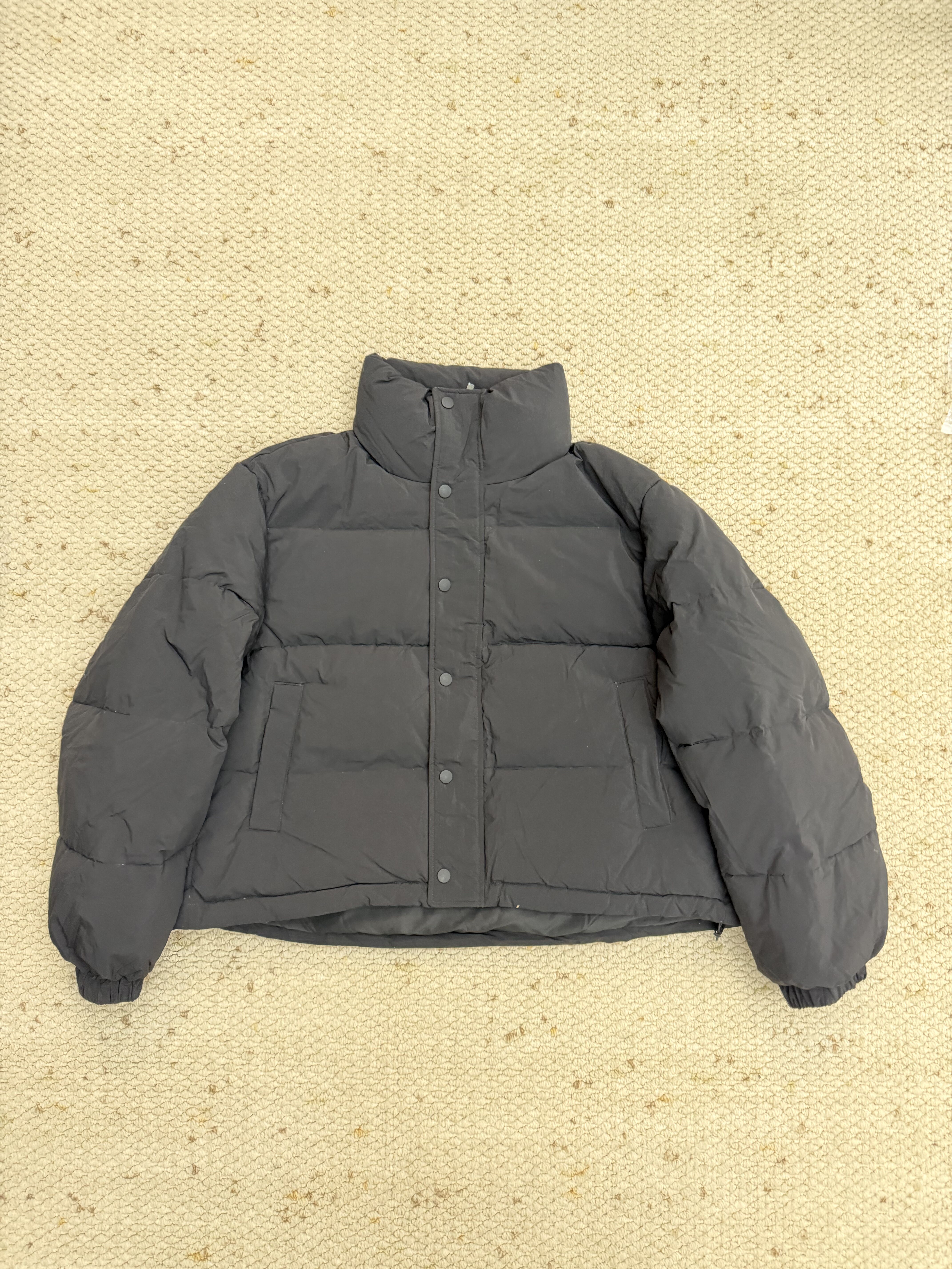 肯豆短款立领白鸭绒可收腰羽绒服外套女