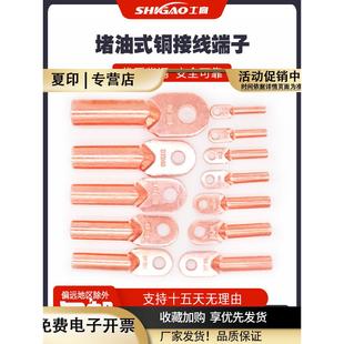 堵油式 185 240铜线耳电缆接头接线端子 铜鼻子DT
