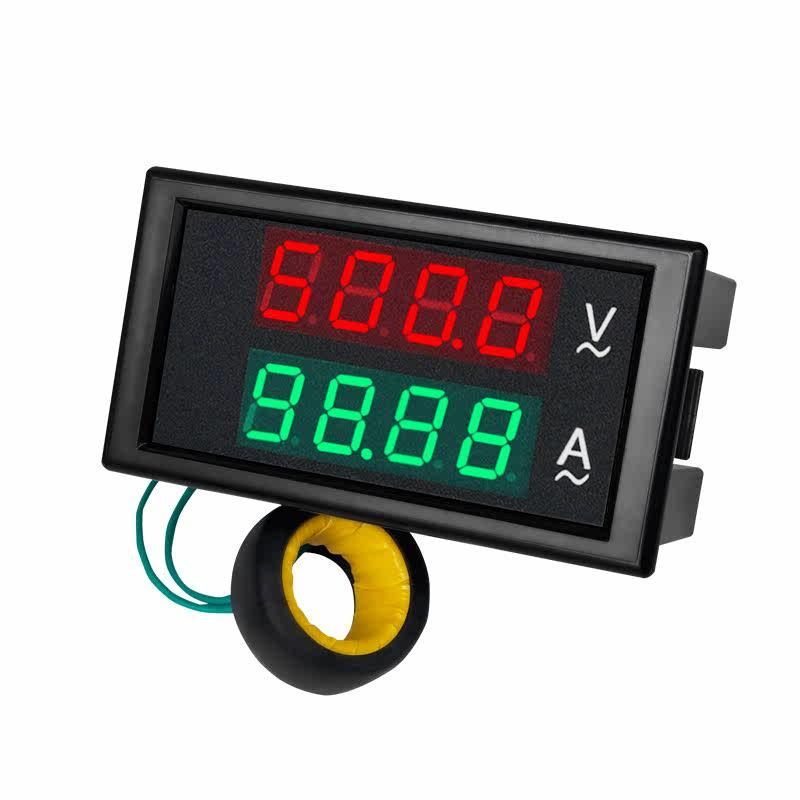 交流数显双显电压电流表500v0-100a高精度有效值检测仪DL69-2042T