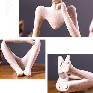 好货Nordic style thinker abstract art sculpture living room