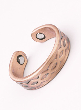 Fashion Classic Plum Blossom Copper Magnetic Adjustable Open