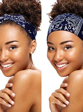 WILLBOND 6 Pieces Tie Headband for Women  Adjustable Headban