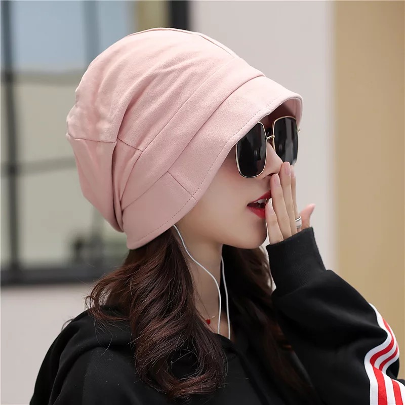 秋冬帽子电动滑板车套头帽登山自行车骑行休闲户外防风保暖帽女士