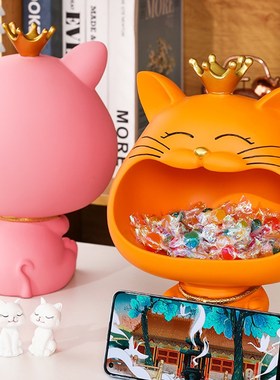 招财猫入户门口玄关钥匙收纳客厅家居装饰品摆件鞋柜乔迁新居礼物