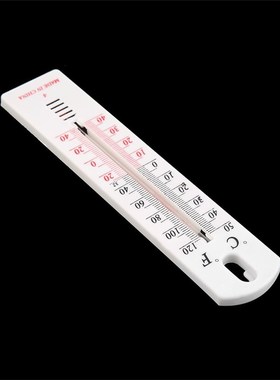 White Plastic Wall Hung Thermometer Outdoor Garden Garage