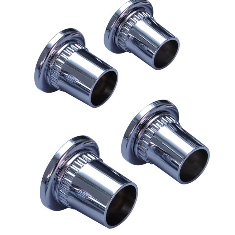 25 28mm加长暗装法兰不锈钢管配件顶座挂衣杆浴帘窗帘固定座 底座